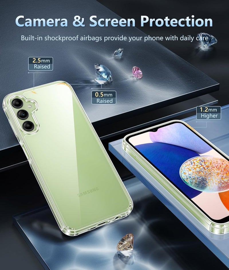 Realcase غطاء خلفي سيليكون لجهاز سامسونج جالاكسي M16 / F16 5G، مقاوم للخدوش، شفاف، واقي من الصدمات، غطاء خلفي لجهاز سامسونج جالاكسي M16 / F16 5G - Image 3