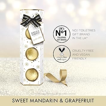 Baylis & Harding مجموعة هدايا بايليس هاردينغ قنابل الاستحمام الفاخرة بنكهة المندرين الحلو والجريب فروت - ثلاث قطع - Image 3