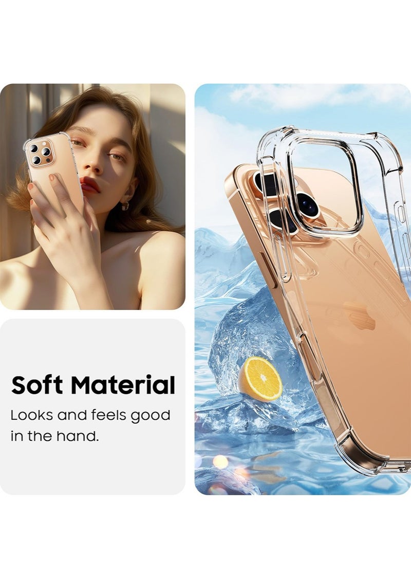 SNBFA - Silicone Protective Back Case Cover for iphone 16 Pro - Clear - Image 1