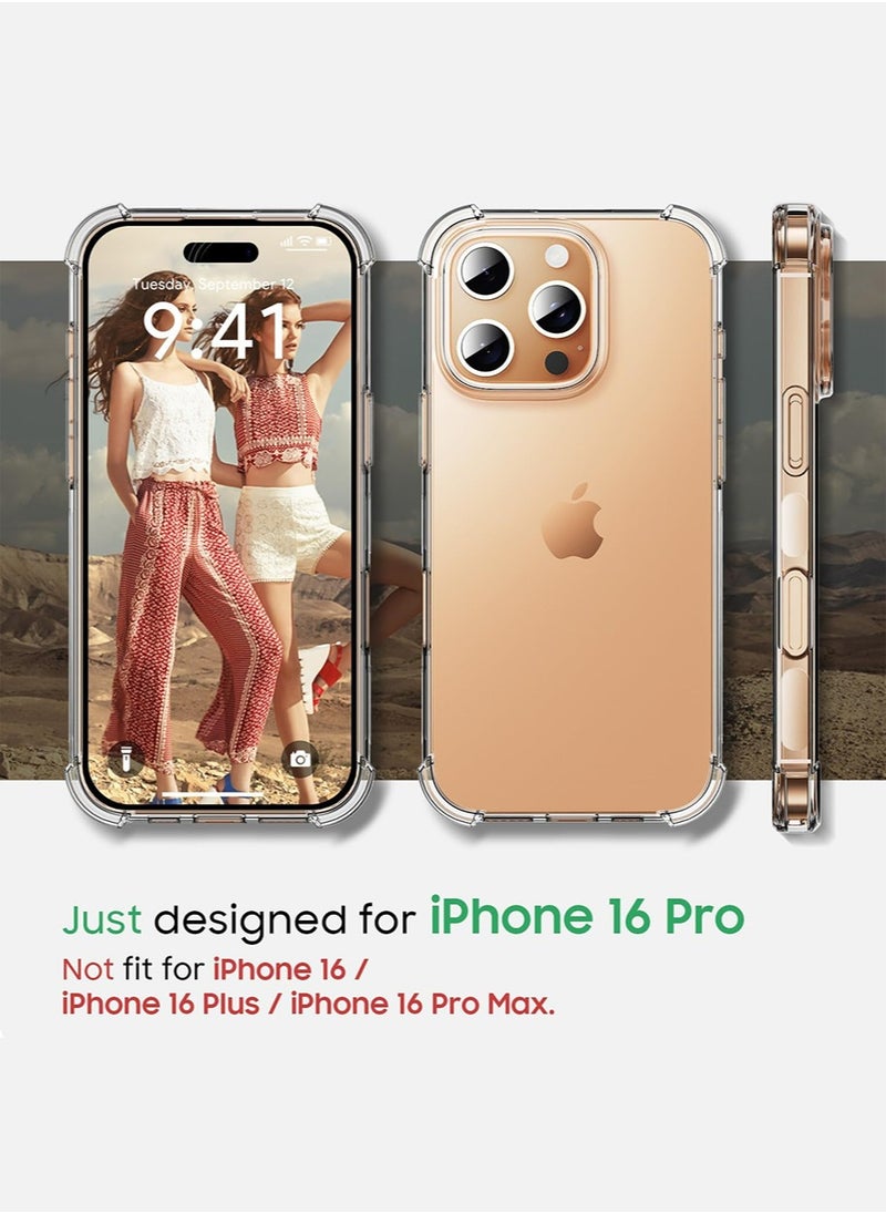 SNBFA - Silicone Protective Back Case Cover for iphone 16 Pro - Clear - Image 1