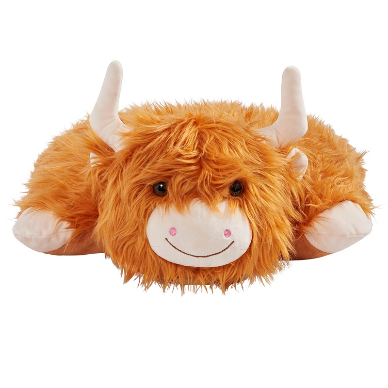 Pillow Pets 18"" Highland Cow Stuffed Animal Plush Toy - Image 2