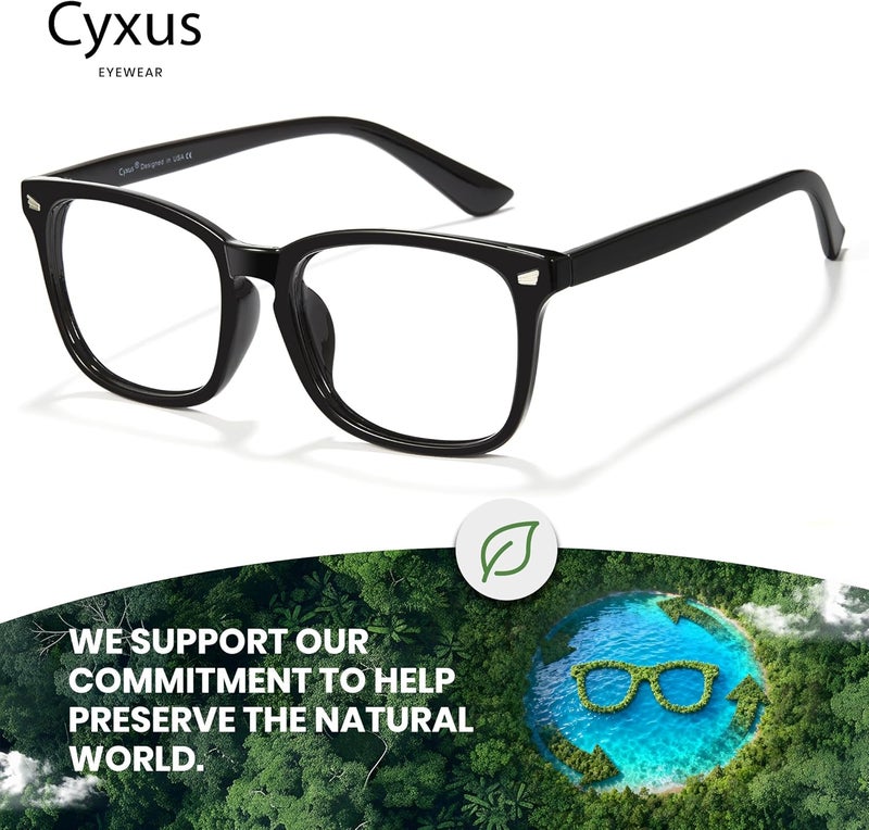 Cyxus Blue Light Glasses for Men Women Reduce Eye Strain UV Blocking for Computer Screen 8082 - Image 5
