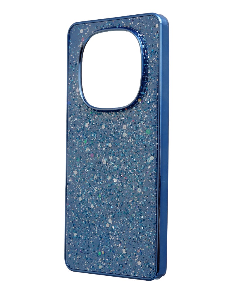 Glitter Plastic Mobile Phone Case With Cute Design for Xiaomi Redmi Note 14 Pro 5G - Blue - Image 3