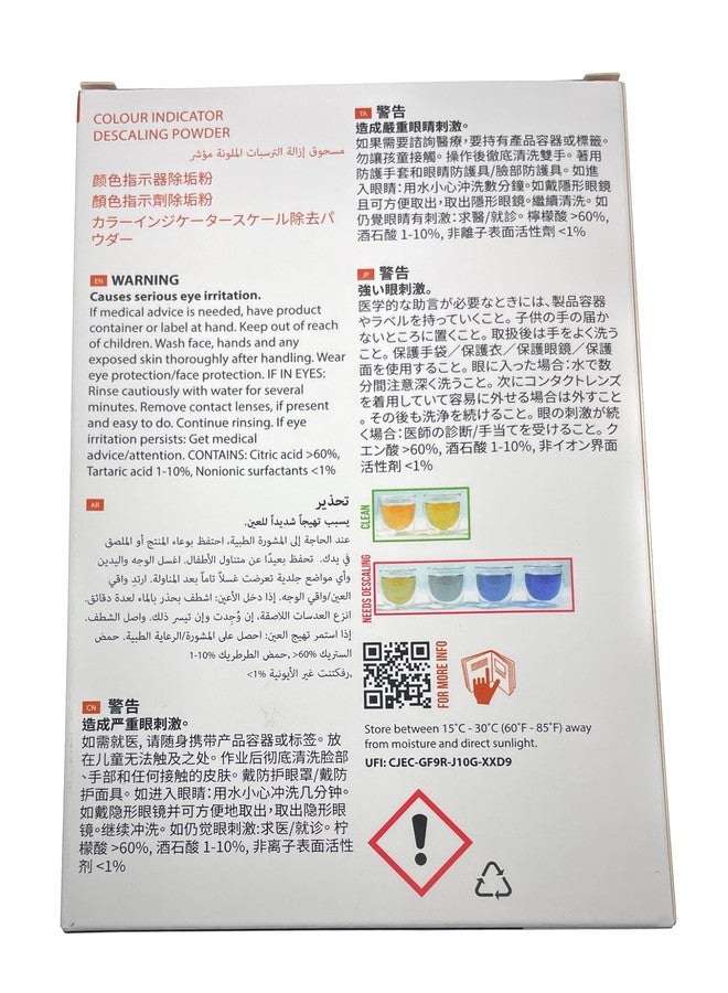 Cafetto Spectra Espresso Machine Descaler, Color Indicator Descaling Cleaning Powder Designed for Espresso Machine Water Tanks, Boilers and Coffee Brewers (Pack of 6) - Image 4
