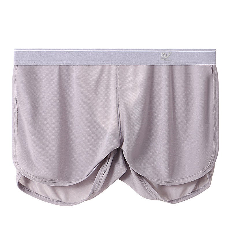 2023 Mens Mesh Home Pants Breathable Quick-Dry Sports Light purple - Image 1