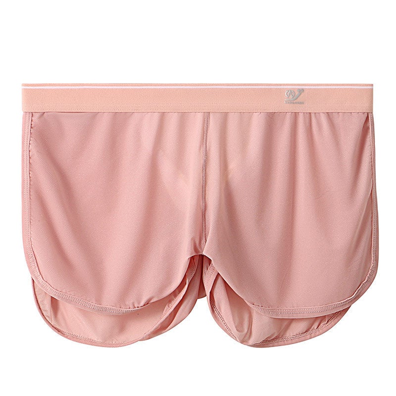 2023 Mens Mesh Home Pants Breathable Quick-Dry Sports Light purple - Image 2
