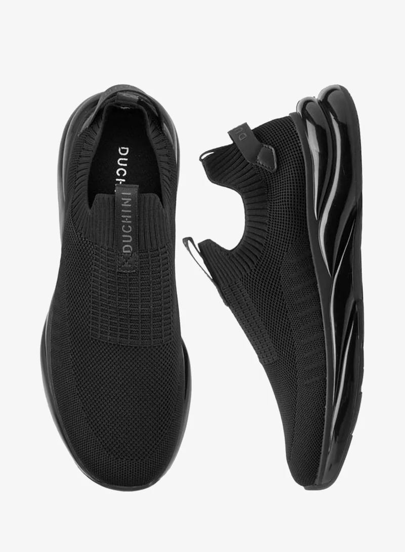 دوتشيني سنيكرز رجالي سهل الارتداء بنسيج بارز ولسان سحب