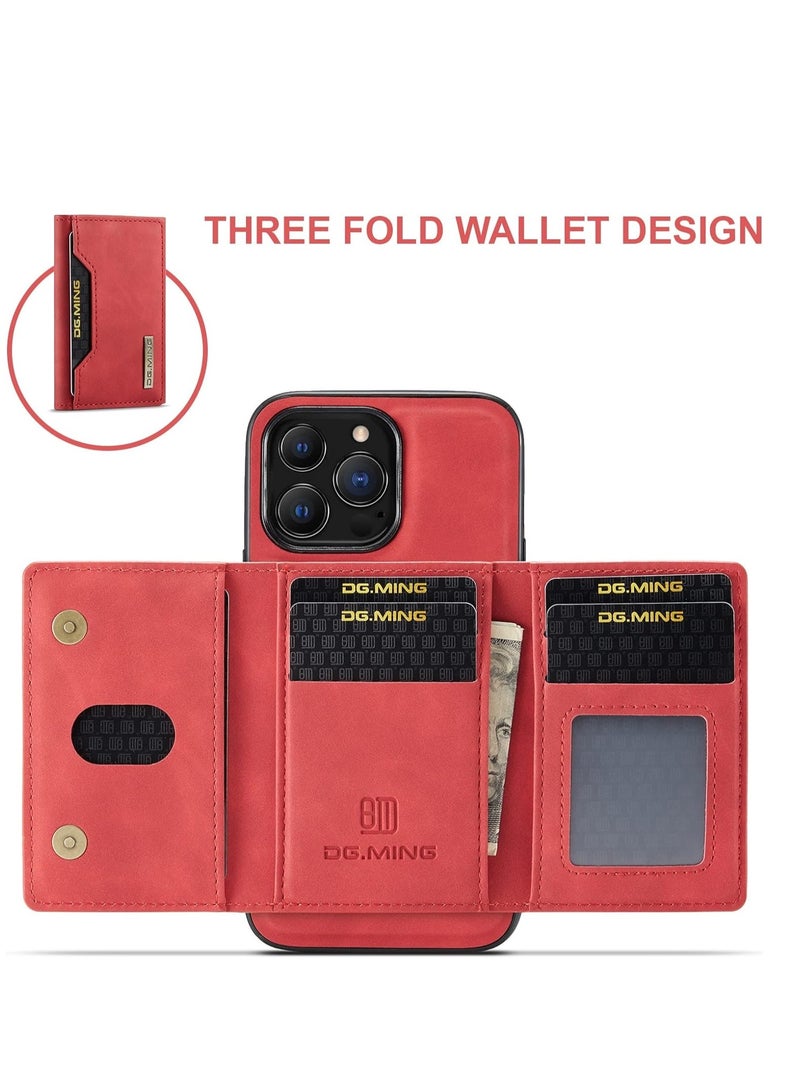 Dg Ming iPhone 15 Pro protection case, back cover with detachable magnetic ID card wallet, shockproof case, made of thermoplastic polyurethane  - Image 4