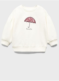 Kids Umbrella Print Sweatshirt