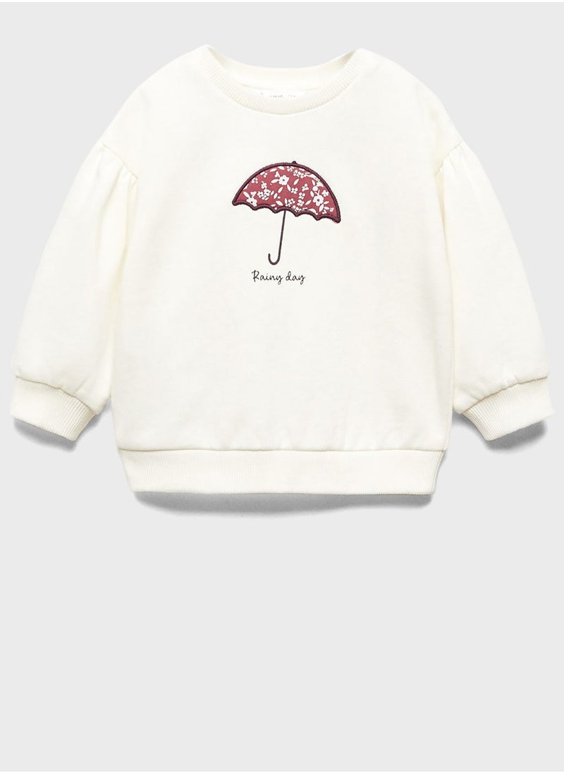 MANGO - Kids Umbrella Print Sweatshirt - Image 1