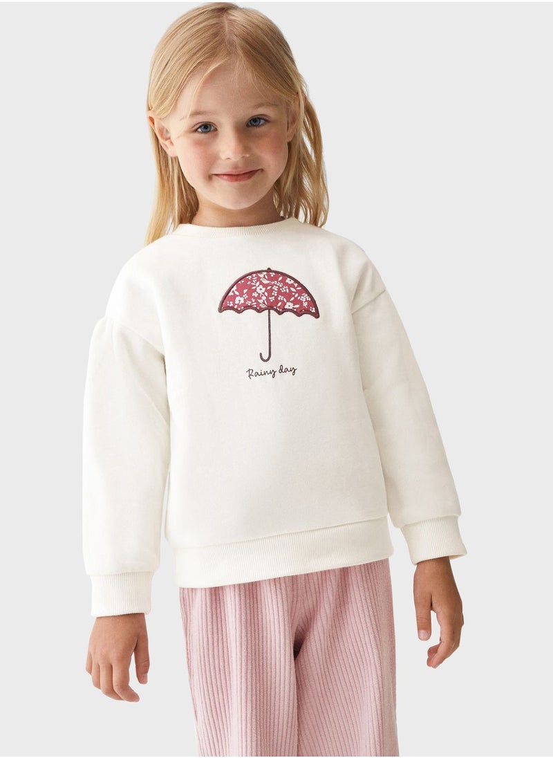 MANGO - Kids Umbrella Print Sweatshirt - Image 1