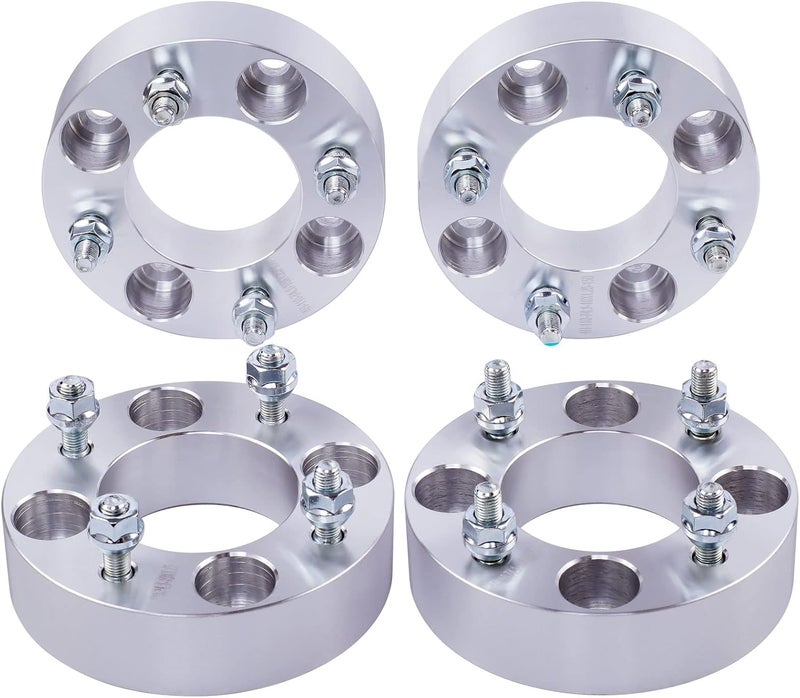 DCVAMOUS 4PC 4x4 to 4x4 ATV Golf Cart Wheel Spacers 1.5 Inch with 1/2"x20 Studs 62mm Center Bore - Image 1