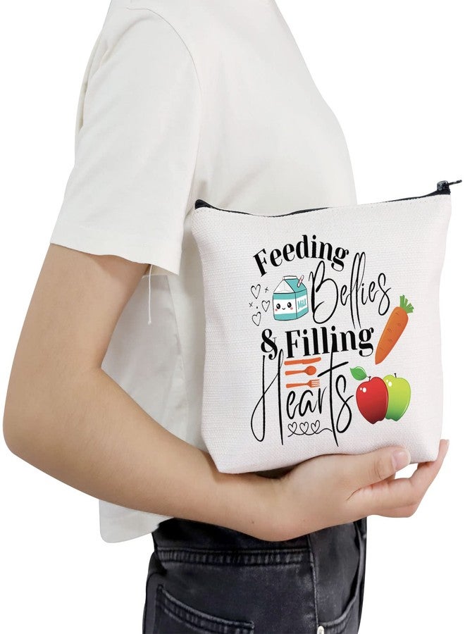 بوفول هدية لموظفي كافتيريا POFULL، هدية لعامل الكافتيريا، حقيبة مستحضرات تجميل "Feeding Belles Filling Hearts"، هدية لسيدة الغداء (حقيبة "Feeding Belles"). - Image 5