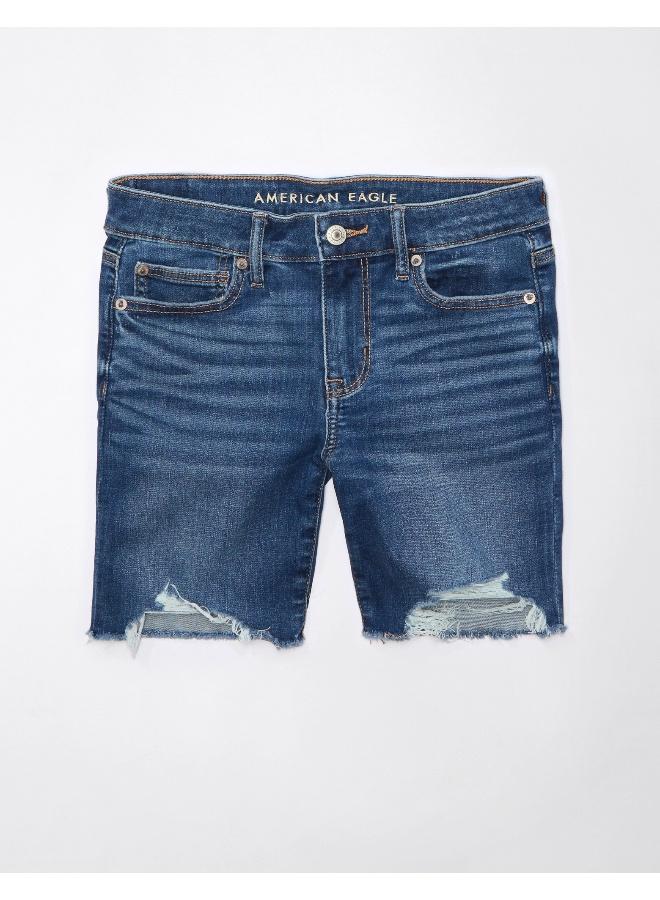 American Eagle AE Next Level Low-Rise Skinny Bermuda Denim Short  - Image 3