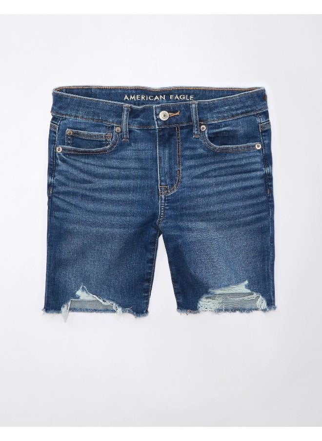 American Eagle AE Next Level Low-Rise Skinny Bermuda Denim Short  - Image 3