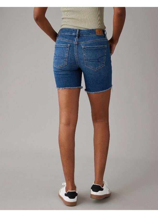 American Eagle AE Next Level Low-Rise Skinny Bermuda Denim Short  - Image 2