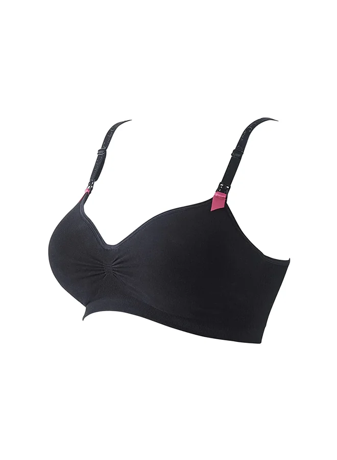Curve Seamless Nursing Bra XL - Black