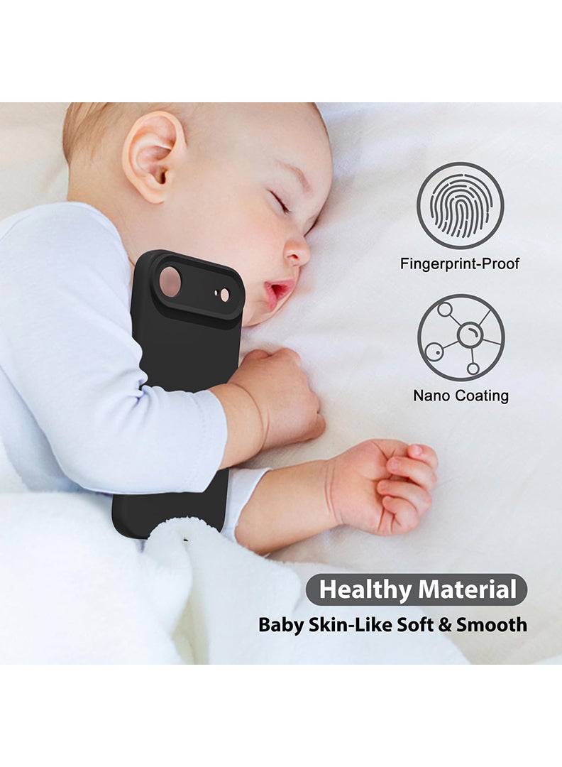 Theodor Protective Slim Fit Case Liquid Silicone Cover with Full Body Protection Anti-Scratch Shockproof Case For Apple iPhone 17 Air (Black) Baby Girl Princess - Image 5