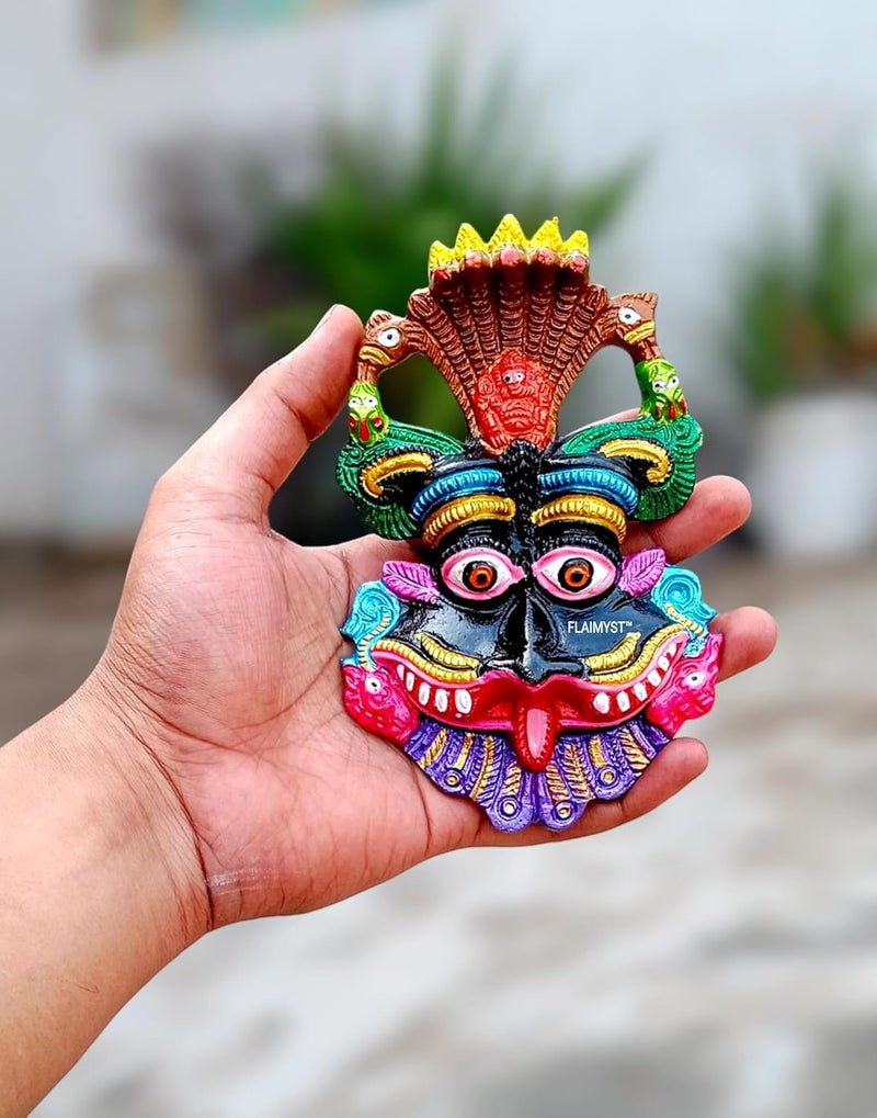 FLAIMYST Kirtimukha for Home Door In Aluminium Metal | Kirtimukha Wall Hanging for Home Decor | Nazar Battu for Home Entrance - Image 5
