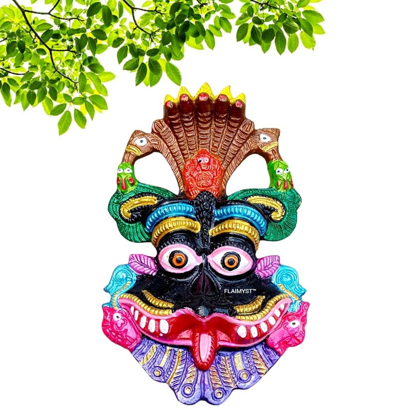 FLAIMYST Kirtimukha for Home Door In Aluminium Metal | Kirtimukha Wall Hanging for Home Decor | Nazar Battu for Home Entrance - Image 1