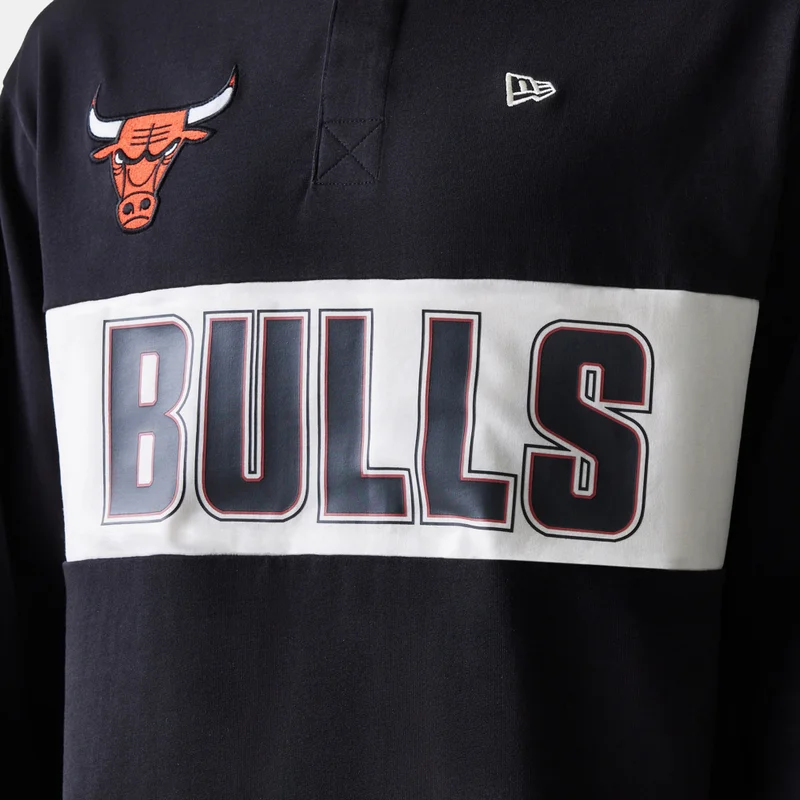 NEW ERA Men's NBA Chicago Bulls Rugby Polo Shirt
