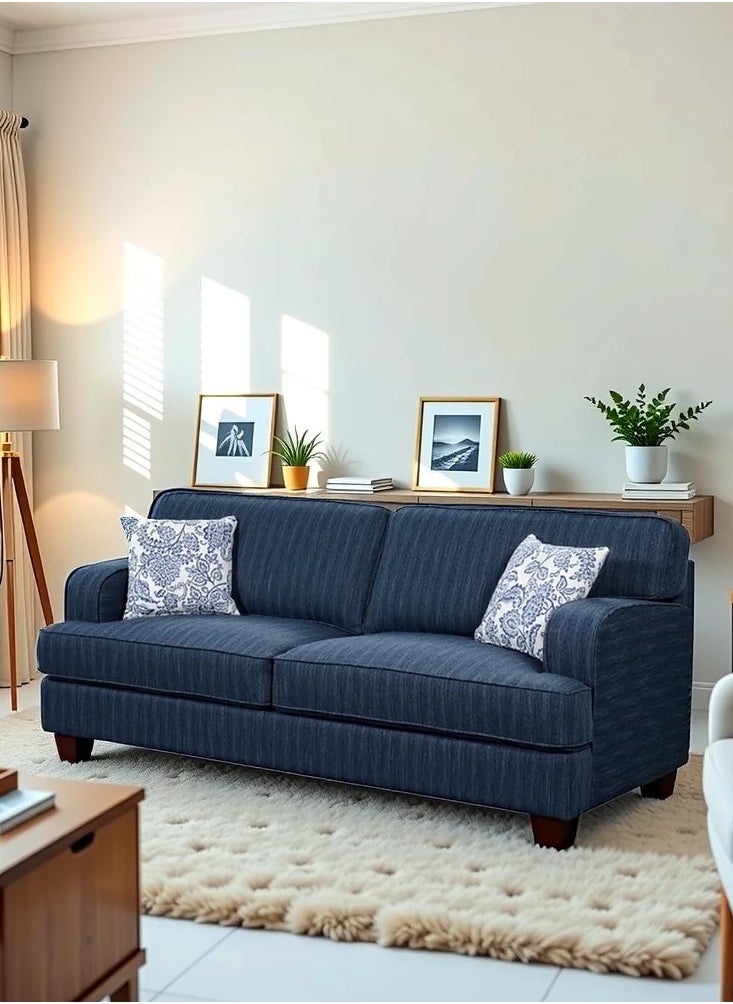 ROYALOAK Lucas Fabric 3 Seater Sofa | Fabric Upholstery | Sofa 3 Seater | Durable & Long-lasting | Comfortable Seating Space | Sturdy Base  - Image 2