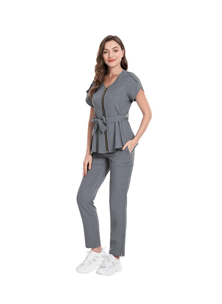 KUYING New V-neck Split Style Medical Work Uniform  - Image 1