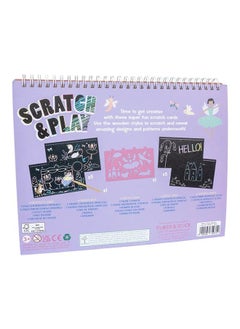 Floss & Rock Fairy Themed Scratch Art Book for Girls | Art Activity Book | Sketch Book | Craft Toy for Kids | Creative Drawing Pad with Wooden Stylus | Educational Activity for Kids  - Image 2