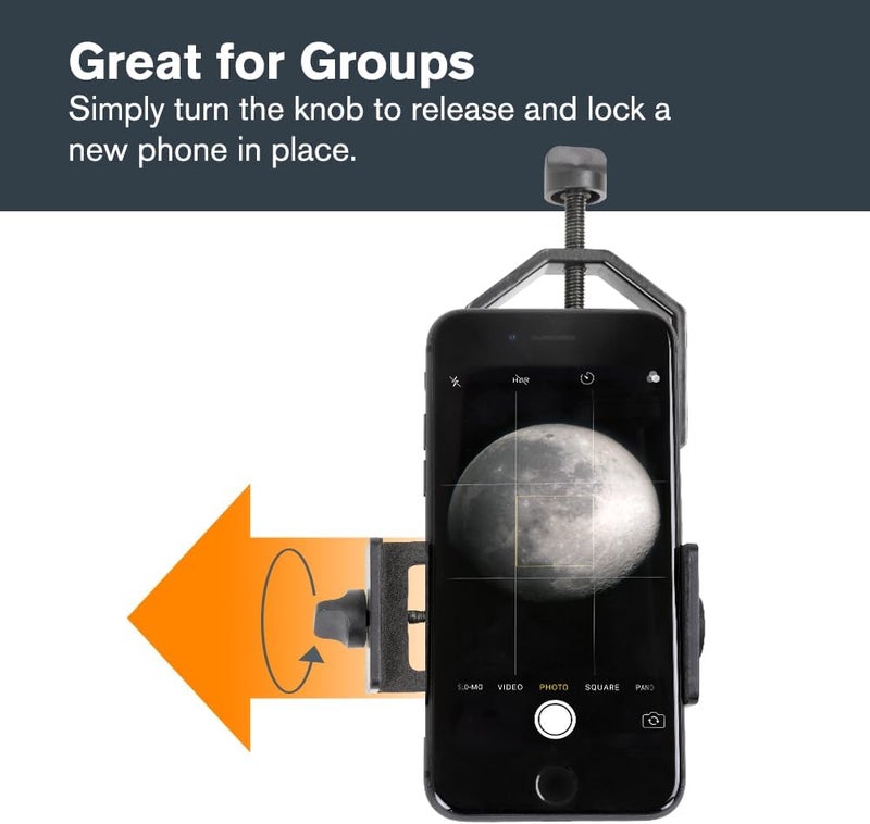 Celestron Basic Smartphone Adapter, 1.25-Inch Size, Black - Image 4