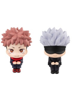 Generic 2-Piece Anime Jujutsu Kaisen Action Figure Set, Itadori Yuji Action Figure, Gojo Satoru Action Figure, Anime Figure Toy Collection Set Suitable for Car and Table Decoration  - Image 1