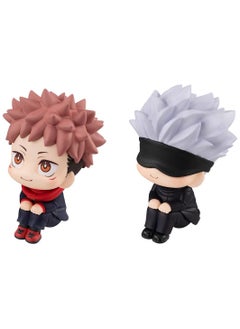 Generic 2-Piece Anime Jujutsu Kaisen Action Figure Set, Itadori Yuji Action Figure, Gojo Satoru Action Figure, Anime Figure Toy Collection Set Suitable for Car and Table Decoration  - Image 2