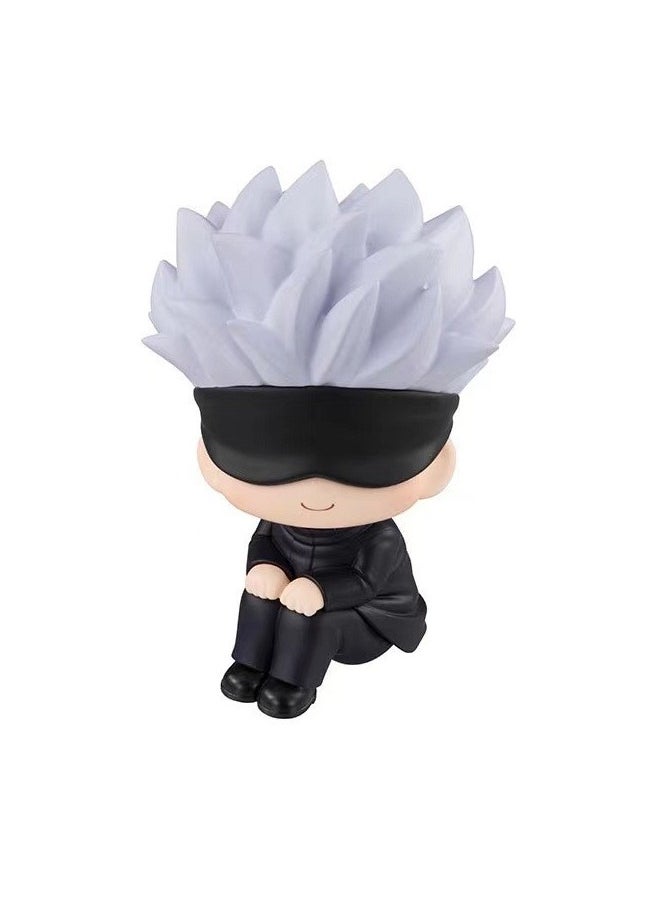 Generic - 2-Piece Anime Jujutsu Kaisen Action Figure Set, Itadori Yuji Action Figure, Gojo Satoru Action Figure, Anime Figure Toy Collection Set Suitable for Car and Table Decoration - Image 1