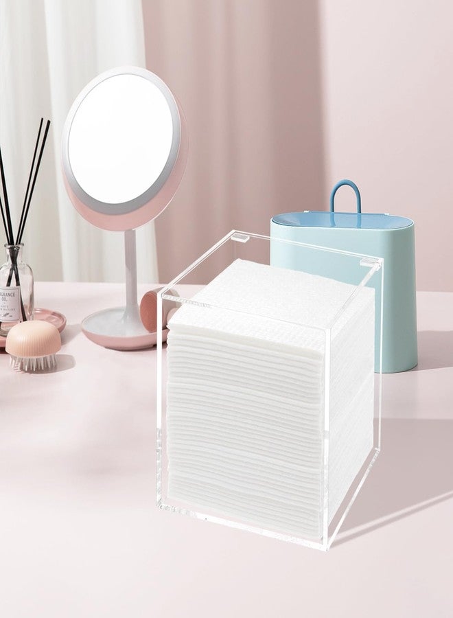 DELIPPLY Face Towelettes Disposable Holder, Disposable Face Towel Container Acrylic, Facial Towels Storage Box, Clear - Image 4