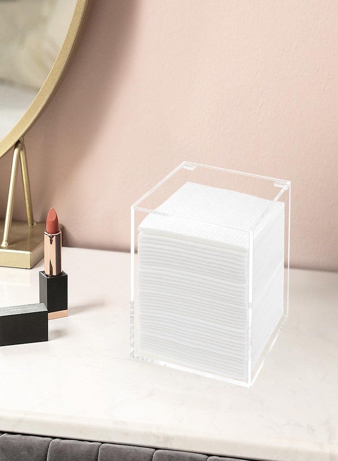DELIPPLY Face Towelettes Disposable Holder, Disposable Face Towel Container Acrylic, Facial Towels Storage Box, Clear - Image 5