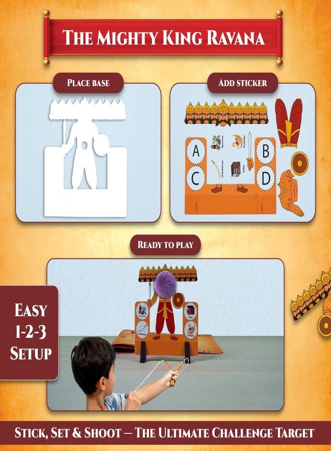PW Physics Wallah Ramayana - The Tale of Ram & Sita Kit for Kids, 6-in-1 Fun Activity & Family Board Game, Learn 100+ Ramayana Facts with Puzzles, Booklet, Family Tree, Gift for Kids Ages 8-14 Years - Image 4