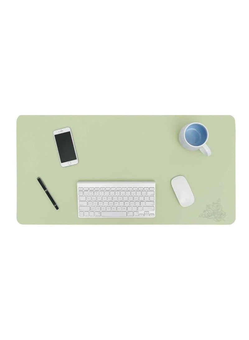 Terabyte Large Desk Pad, Non-Slip PU Leather Desk Mouse Pad Waterproof, Dual-Side Use Desk Writing Mat for Office Home, 60cm x 30cm (Green) - Image 2