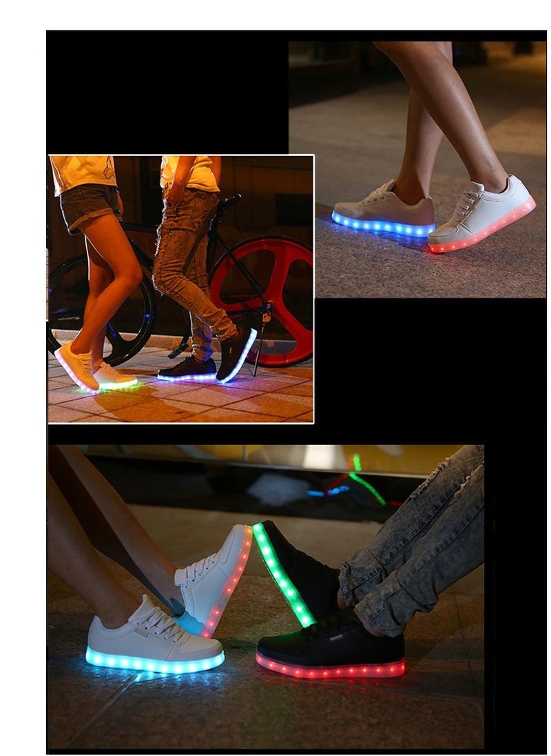 SKT Shiketro LED Flash Sports Shoes Black  - Image 3