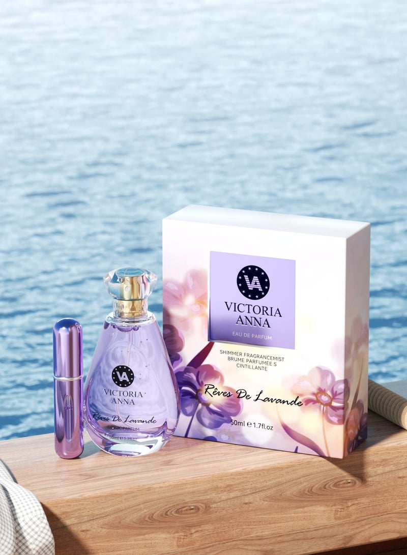 VICTORIA ANNA 50ml Fragrance Eau de Parfum Spray REVES DE LAVANDE - Image 1