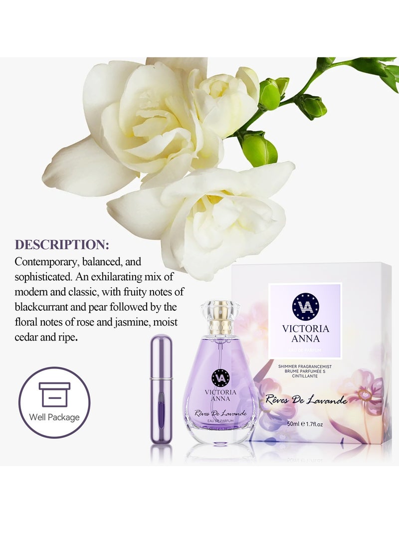 VICTORIA ANNA 50ml Fragrance Eau de Parfum Spray REVES DE LAVANDE - Image 3