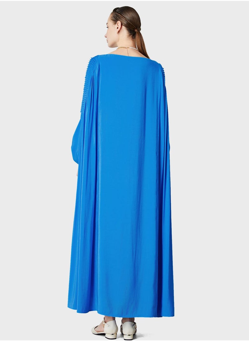 Femi9 - Cold Shoulder Knitted Kaftan - Image 1