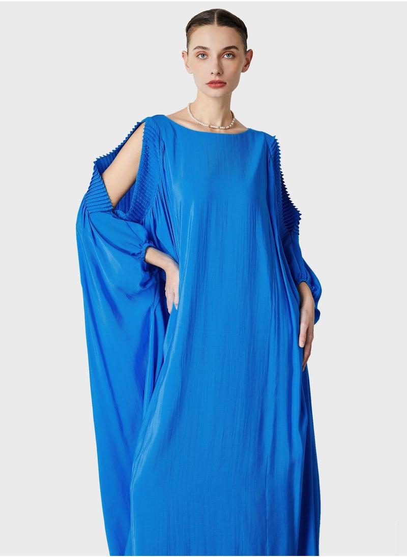 Femi9 - Cold Shoulder Knitted Kaftan - Image 1