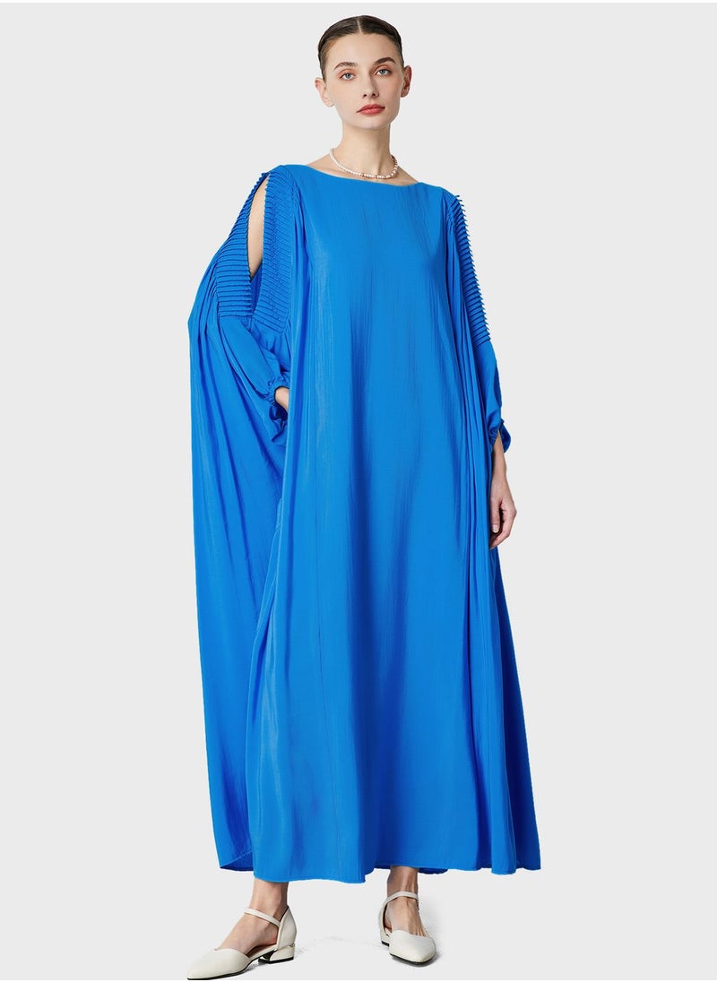 Femi9 - Cold Shoulder Knitted Kaftan - Image 1