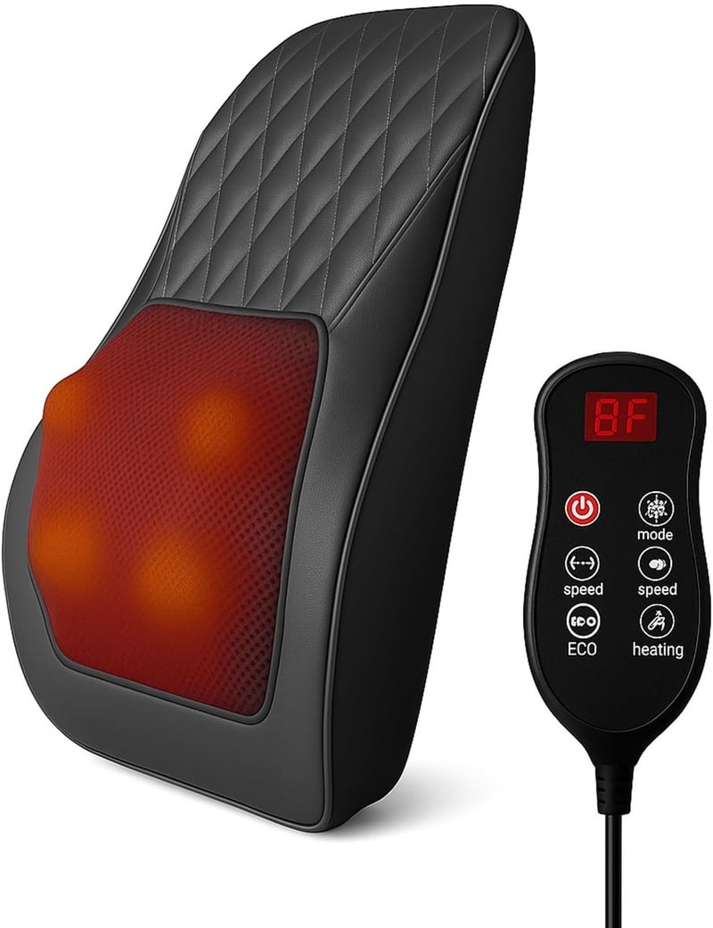 Neck Back Massager with Heat - 3D Kneading Massage Pillow for Pain Relief - Image 1