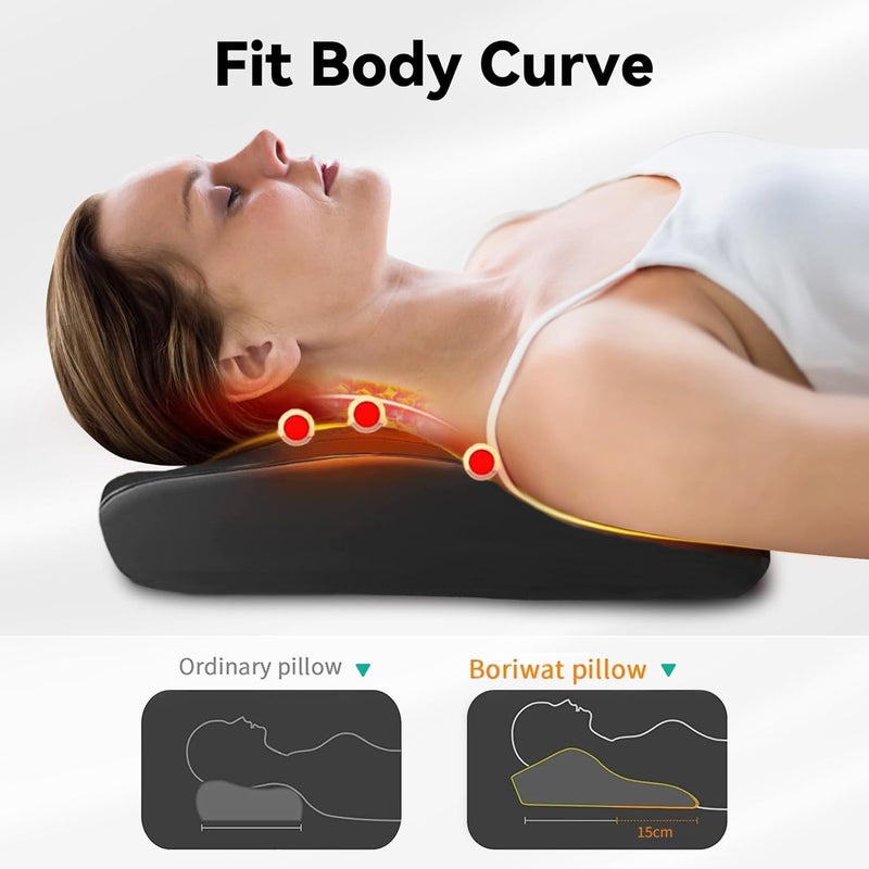 Neck Back Massager with Heat - 3D Kneading Massage Pillow for Pain Relief - Image 2