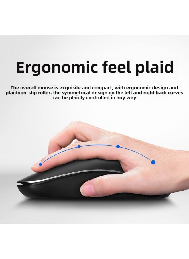 Generic Philips 7315 Wireless Mouse Charging Mute Desktop Computer Desktop Office Game E-sports Mouse Wholesale-Color:Patriot M20 Wireless Battery Version Black  - Image 5