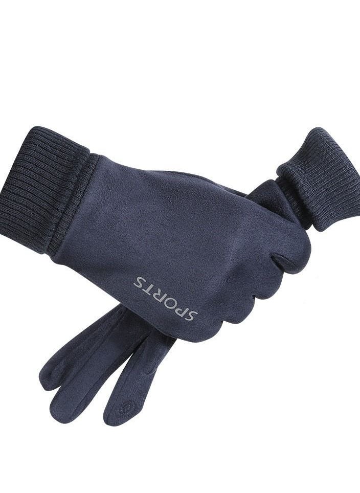 Golovejoy - Outdoor Riding Touch Screen Plush Cold Proof And Wind Proof Gloves - Image 1