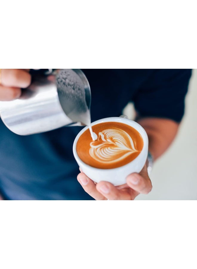 GEFU Barista Milk Jug 350 ml - Frothing Jug, Barista Accessories, Milk Pitcher, for Milk Foam, Jug, with Measuring Scale, for Cappuccino and Coffee Latte, Silver - Image 3
