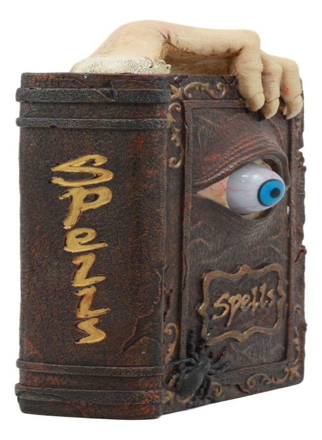 Ebros Gift Ebros Witchcraft Sorcery Lifelike Evil Eye Book of Spells Money Bank Figurine Decor Statue 8.5" Tall - Image 2