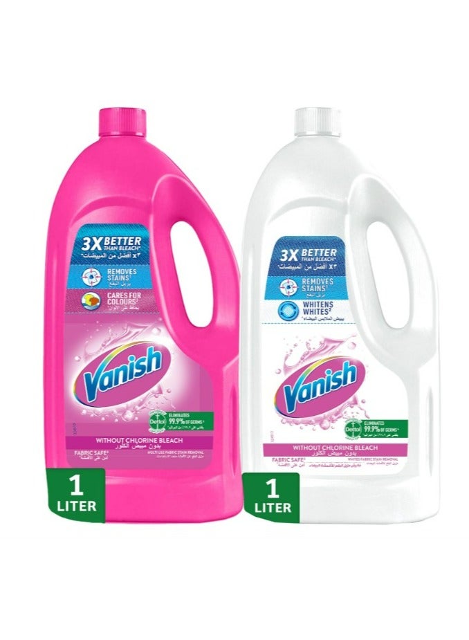 Vanish Fabric Stain Remover Liquid Pack Of 2 multicolour 1Liters - Image 1