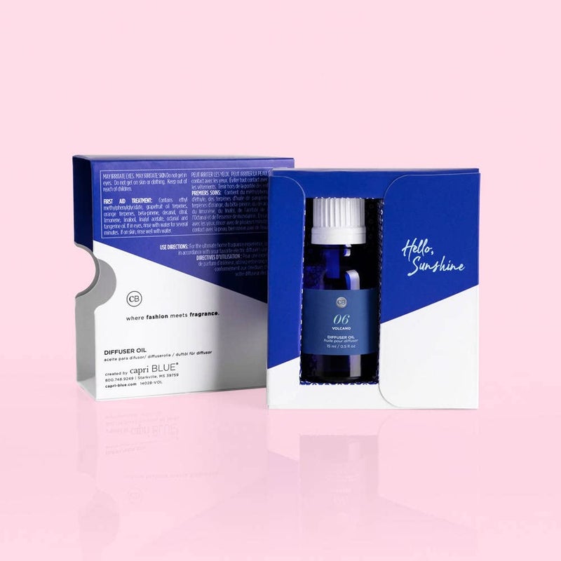 Capri Blue زيت إعادة تعبئة معطر كابري بلو - زيت عطر مميز - استخدمه مع المعطرات الكهربائية أو فوق الصوتية للمنزل - رائحة الحمضيات السكرية طويلة الأمد (بركان، 0.5 أونصة سائلة) - Image 4
